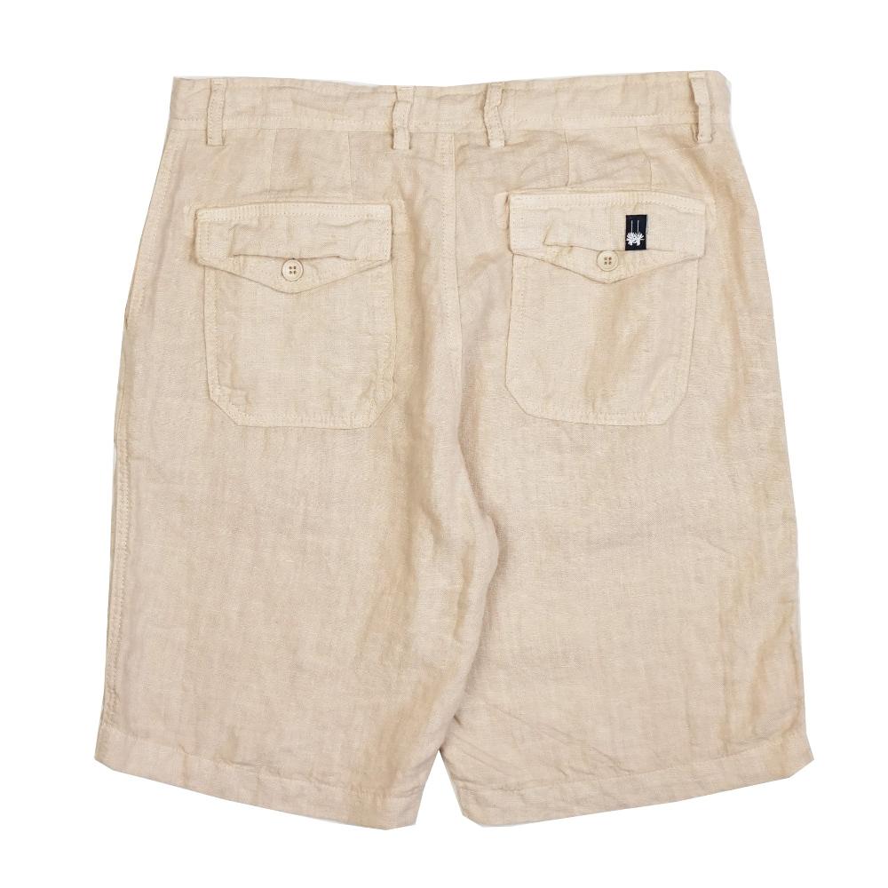 Benson Palm Springs Beige Linen Shorts