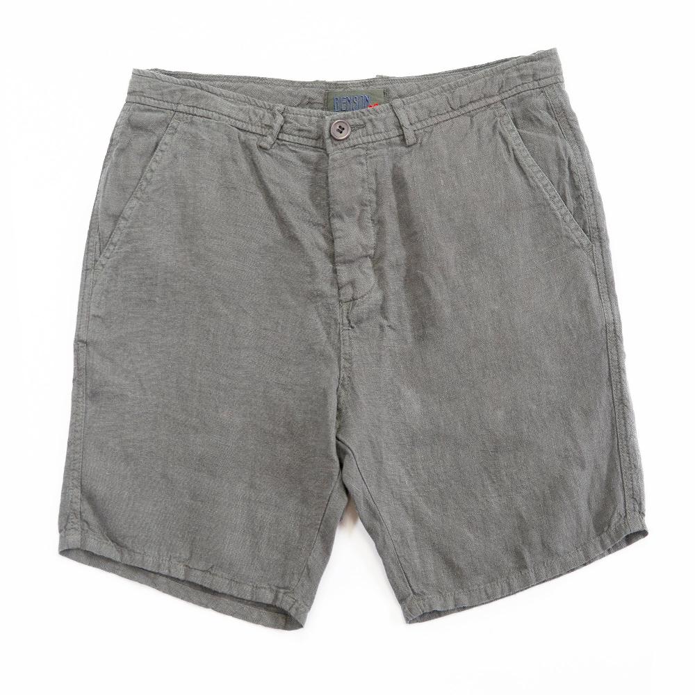 benson Palm Springs Light Grey Linen Shorts