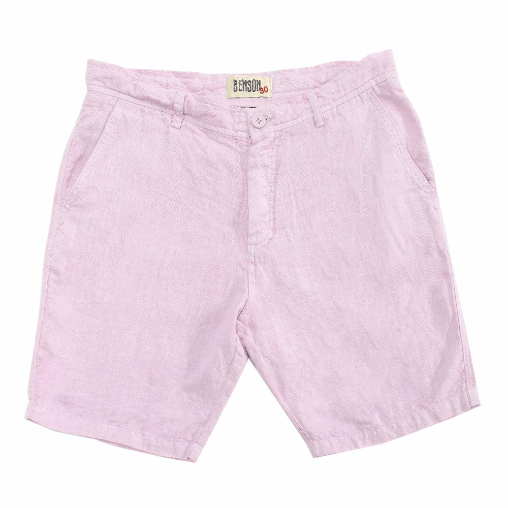 benson Palm Springs Pale Pink Linen Shorts