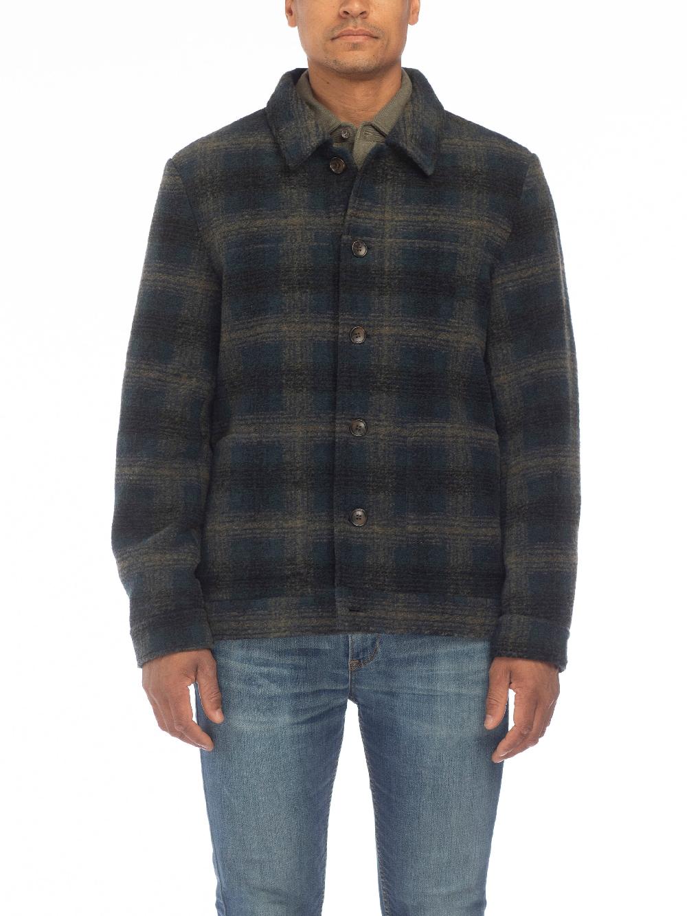 benson Walker Green Plaid Chore Jacket