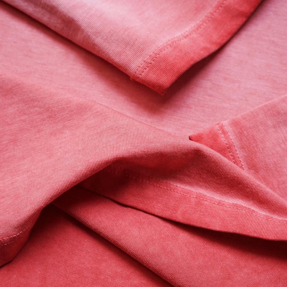 Benson Long Beach Oil-Washed Mineral Red Long Sleeve Tee