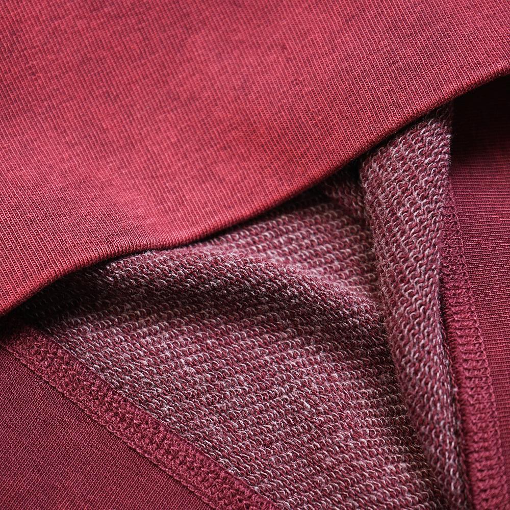 Benson Whistler French Terry Oil-Washed Maroon Sweatshirt