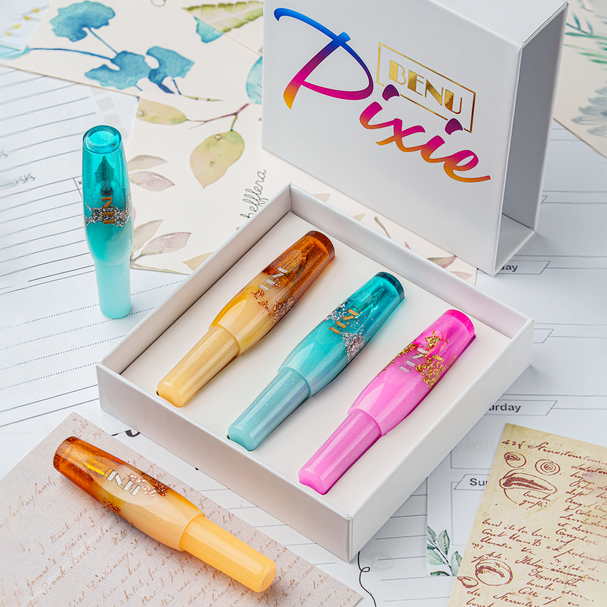 Benton Enchanted Pastels — Set Of 3 Pens – BENU