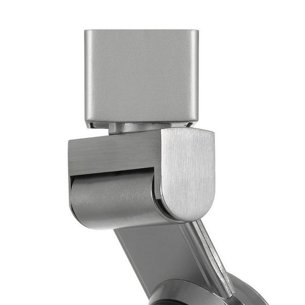 Benzara 12W Integrated LED Metal Track Fixture With Mesh Head Silver - BM223682