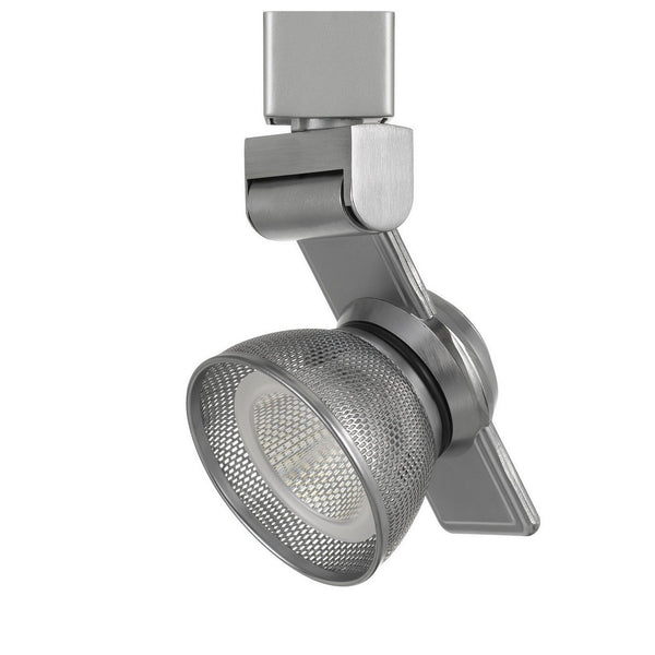 benzara 12W Integrated LED Metal Track Fixture with Mesh Head Silver - BM223682