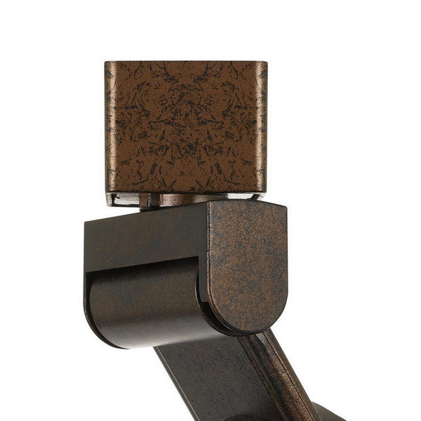 Benzara 12W Integrated Metal And Polycarbonate LED Track Fixture Bronze And Blue - BM220796