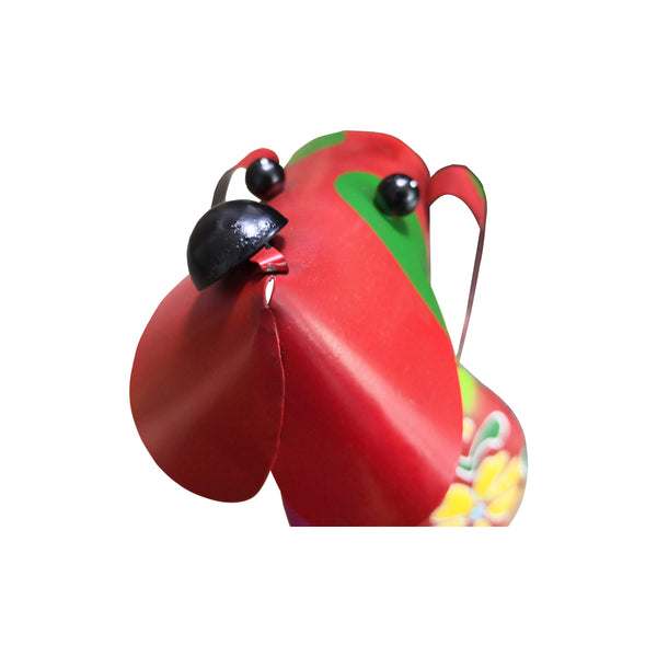 Benzara 15 Inch Decorative Metal Dog Sculpture Multicolor - BM04287