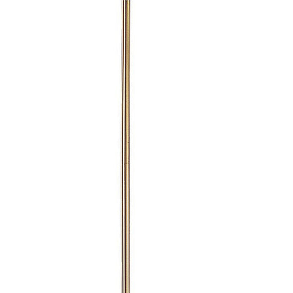 Benzara 150 Watt 6 Way Metal Floor Lamp With Fabric Tapered Shade Gold - BM220863