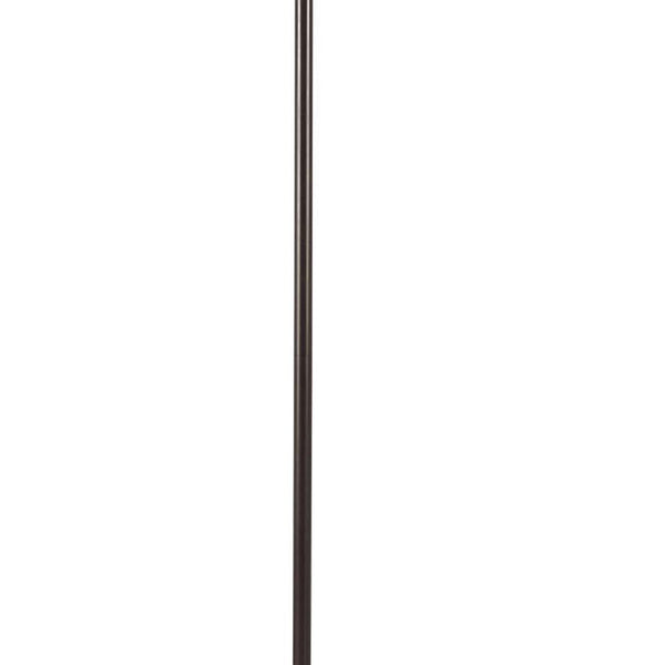Benzara 150 Watt 6 Way Metal Floor Lamp With Fabric Tapered Shade Bronze - BM220864
