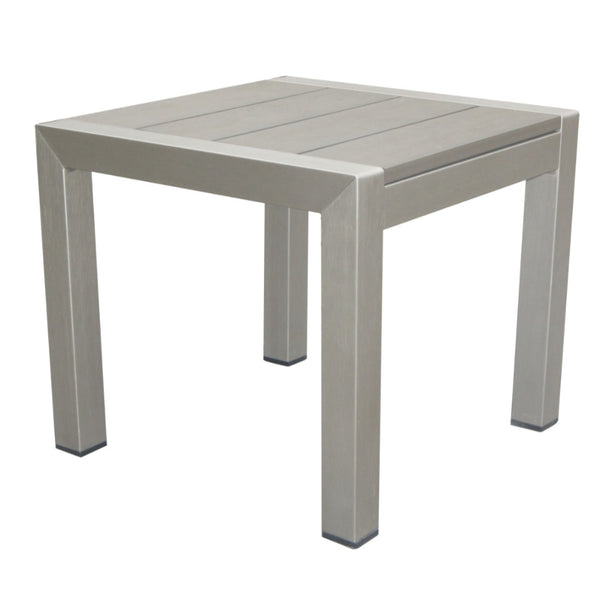 Benzara 16 Inch Outdoor Side Table Highly Functional Easy Movable Gray - BM172081