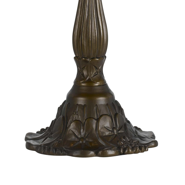 Benzara 2 Bulb Tiffany Table Lamp With Dragonfly Design Shade Multicolor - BM223636