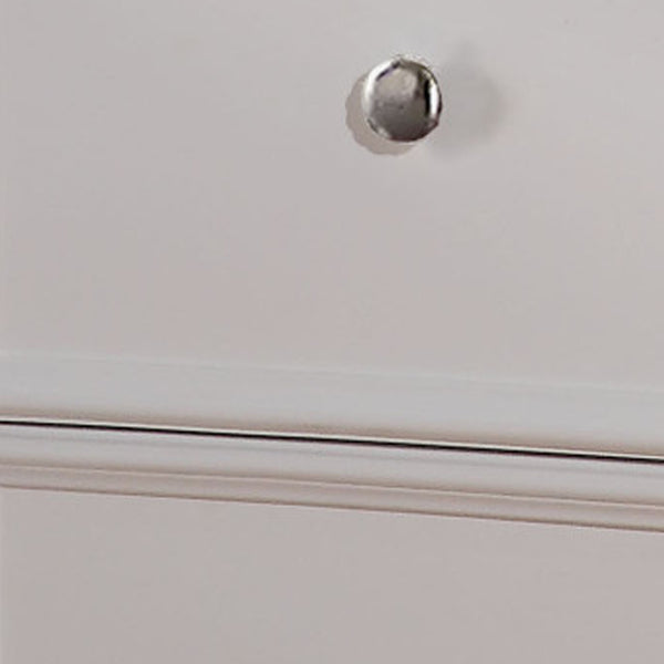 Benzara 2 Drawer Wooden Nightstand With Metal Knobs White - BM186039