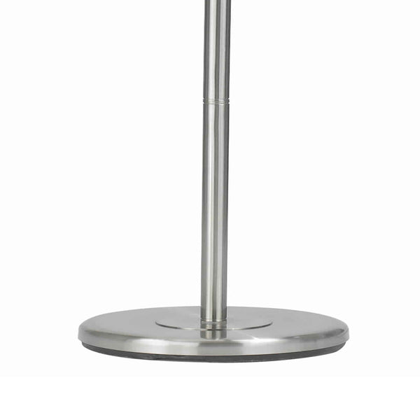 Benzara 3 Way Torchiere Floor Lamp With Frosted Glass Shade And Stable Base White - BM223598