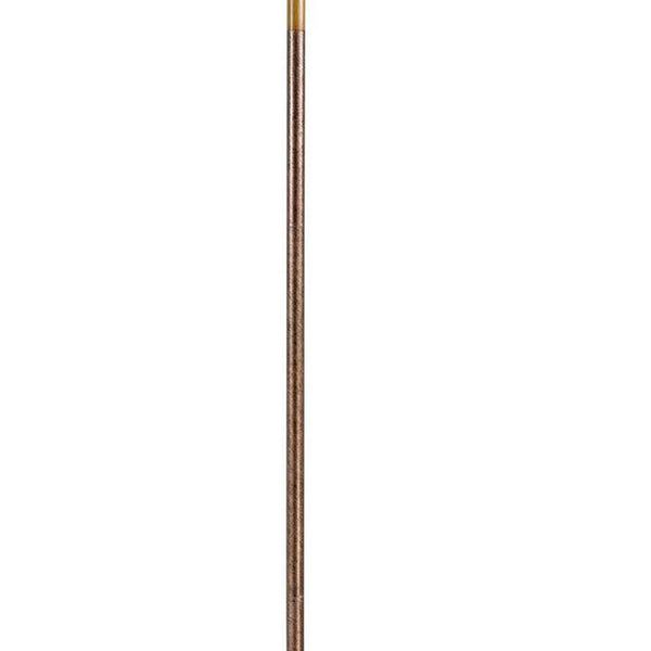 Benzara 3 Way Torchiere Floor Lamp With Frosted Glass Shade And Stable Base Bronze - BM220832