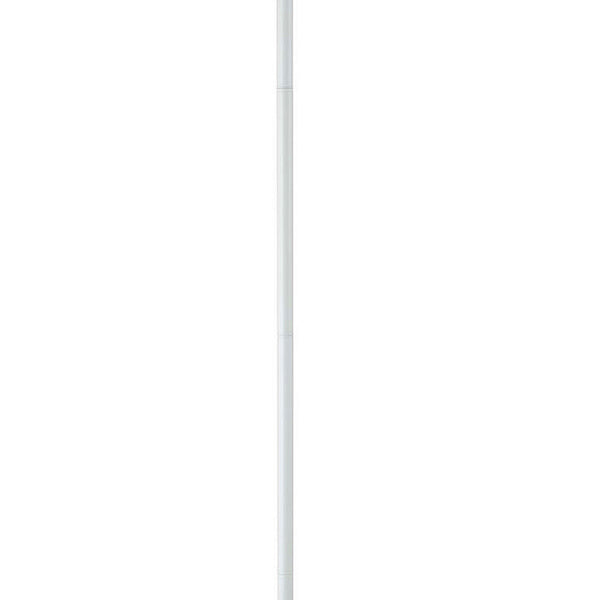 Benzara 3 Way Torchiere Floor Lamp With Frosted Glass Shade And Stable Base White - BM220817