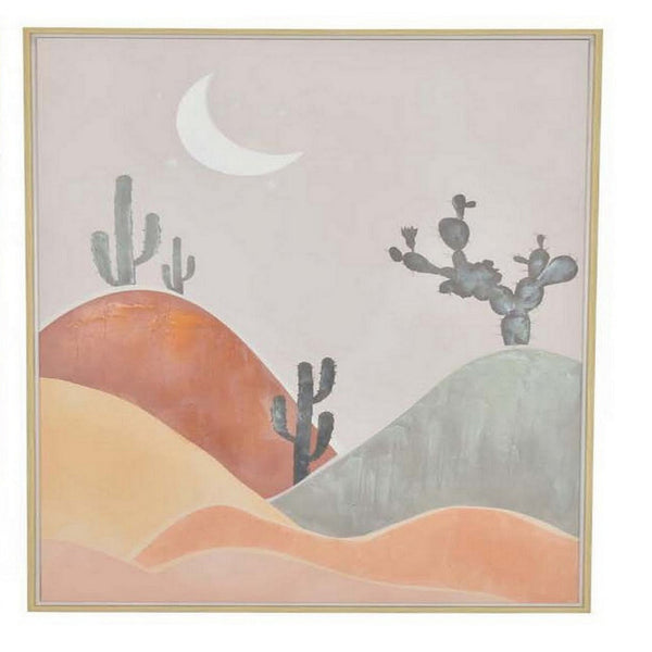 Benzara 36 X 47 Decorative Framed Wall Art Print Set Of 2 Day And Night Brown - BM315670