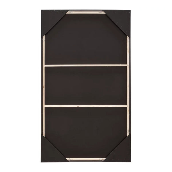 Benzara 37 X 63 Inch Wall Art Decor Framed Acrylic Modern Abstract Black Brown - BM313404