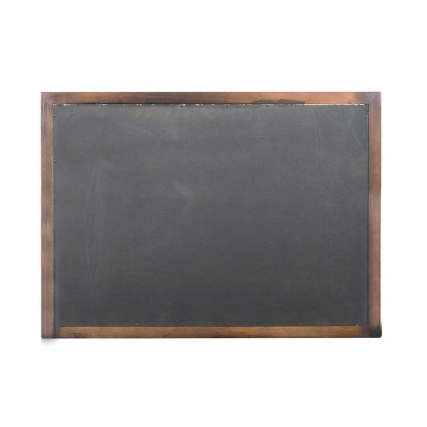 Benzara 38 Inch Wooden Landscape Mirror Molded Details Dual Texture Brown - BM222704