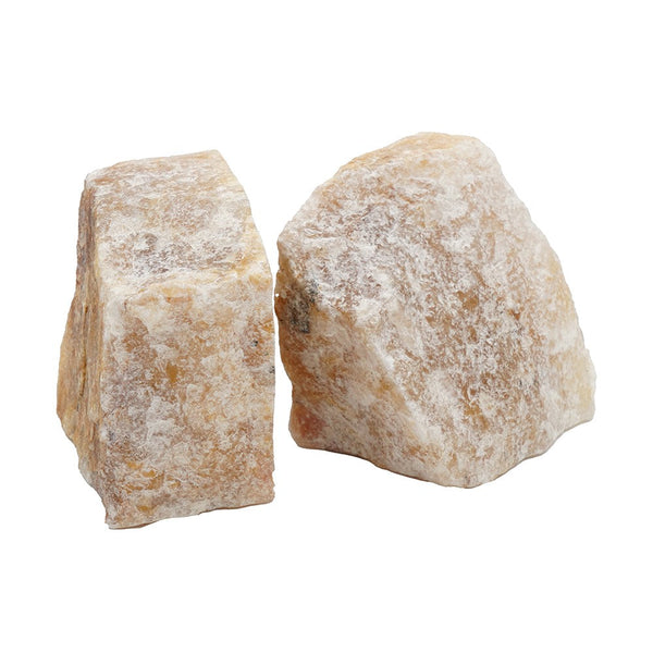 Benzara 4 Inch Quartz Geode Bookend Naturally Textured Shape Brown And Beige - BM285586