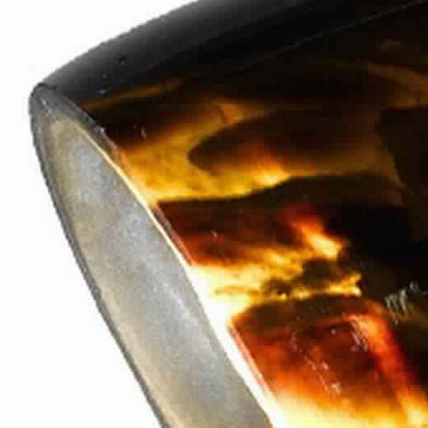 Benzara 50 Watt Track Fixture With Handblown Glass Shade Black And Brown - BM223029