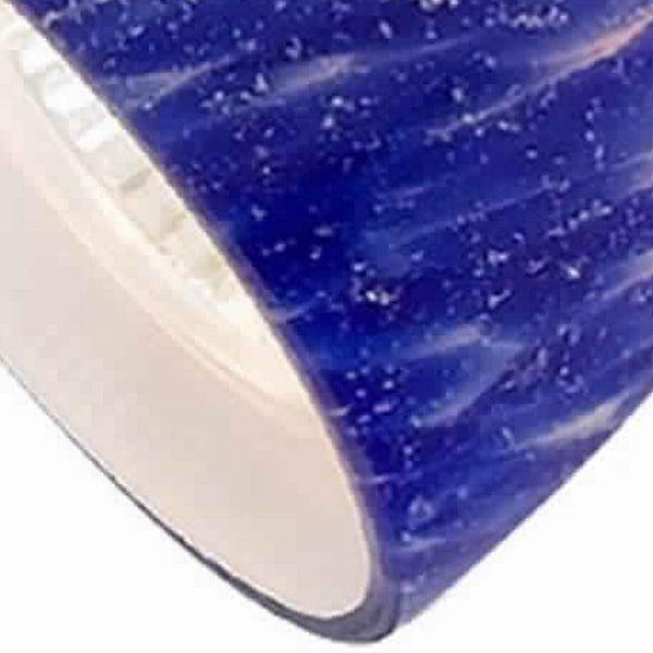 Benzara 50 Watt Track Fixture With Handblown Glass Shade Silver And Blue - BM223034