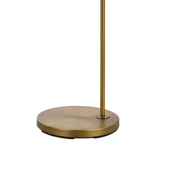 Benzara 60 Watt Metal Floor Lamp With Gooseneck Shape And Stable Base Gold - BM220851