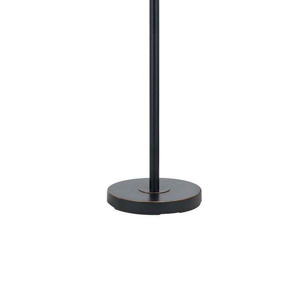 Benzara 80 Watt Metal Floor Lamp With Dual Gooseneck And Uno Style Shades Black - BM220842