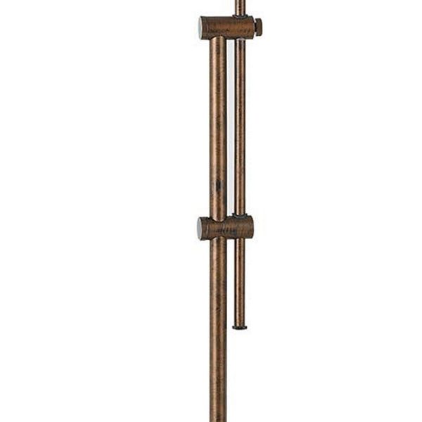 Benzara Adjustable Height Metal Pharmacy Lamp With Pull Chain Switch Bronze - BM220839