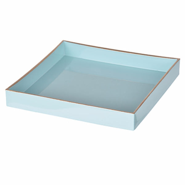 Benzara Alluring Mimosa Square Tray Powder Blue - BM145836