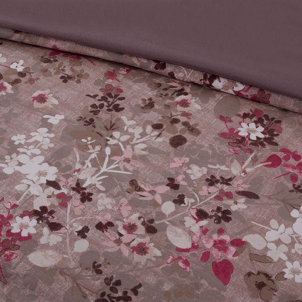 Benzara Andria 10 Piece Queen Size Comforter And Coverlet Set Brown And Pink - BM202794