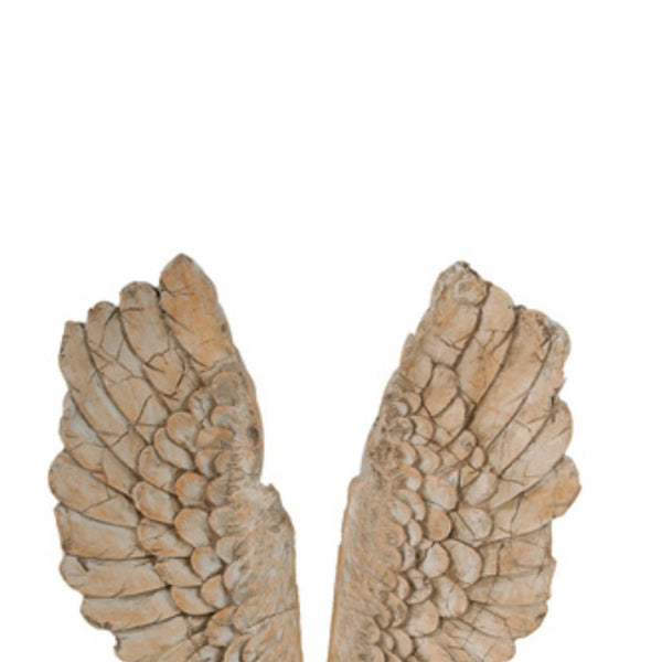 Benzara Angel Wings Statue Wall Art Set Of 2 Brown - BM165620