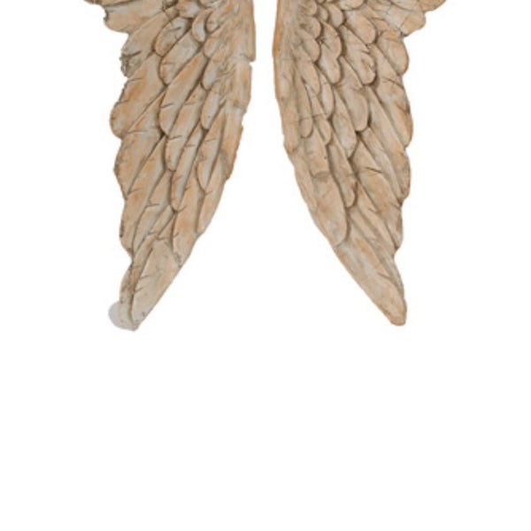 Benzara Angel Wings Statue Wall Art Set Of 2 Brown - BM165620