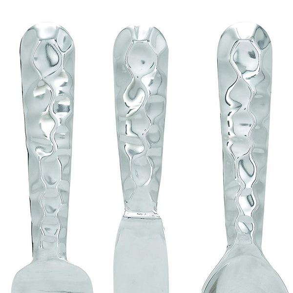 Benzara Artistic Cutlery Wall Decor In Metal Set Of Three Silver - BM01021