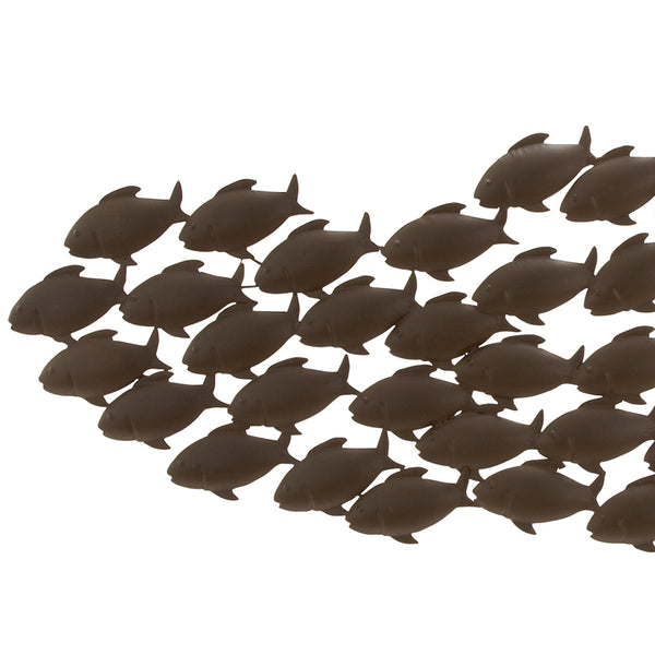 Benzara Attractive Metal Fish Wall Decor In Bronze - BM05830