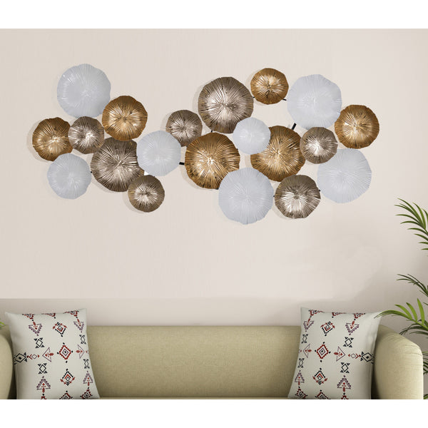 benzara Beautifully Designed Metal Wall Accent Multicolor -BM180989