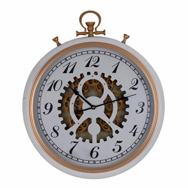 benzara BM145704 Wall Mount Clock White