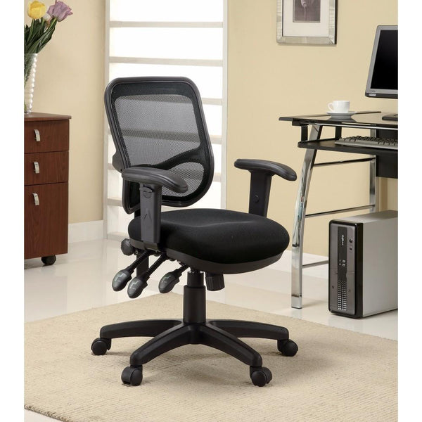 benzara BM159034 Ergonomic Mesh Office Chair Black