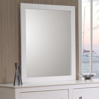 benzara BM172154 Transitional Mirror White