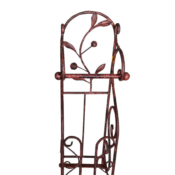 Benzara Benzara Classic Free Standing Metal Toilet Paper Holder Bronze - BM05343