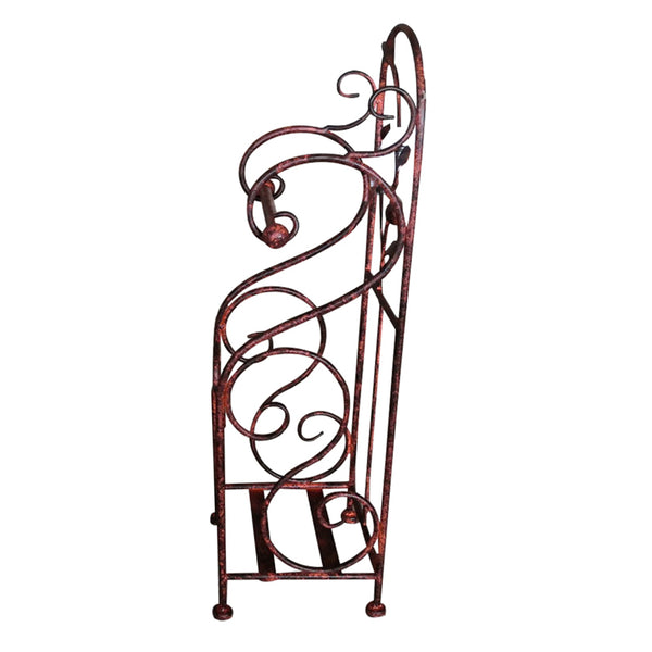 Benzara Benzara Classic Free Standing Metal Toilet Paper Holder Bronze - BM05343