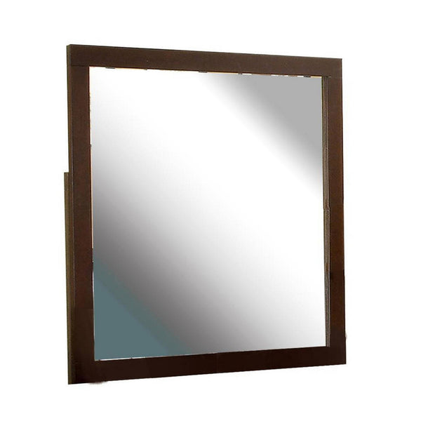 Benzara Enrico I Brown Cherry Mirror - BM123534