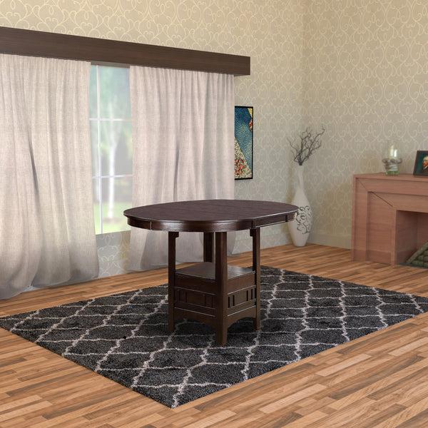 Benzara Wooden Counter Height Table Brown - BM171297