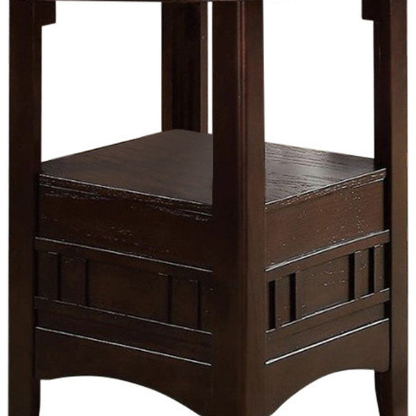 Benzara Wooden Counter Height Table Brown - BM171297