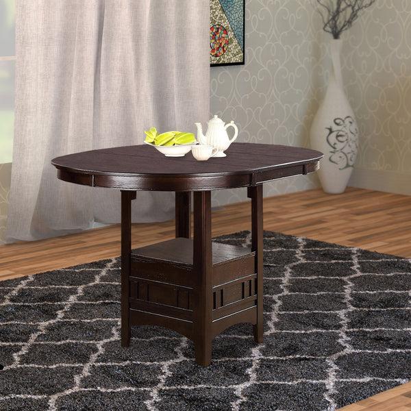 benzara Wooden Counter Height Table Brown - BM171297