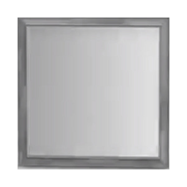 Benzara Wooden Square Mirror Gray - BM166011