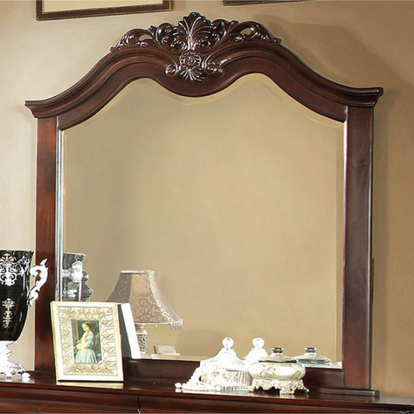 benzara BM123617 Mandura Luxurious Style Mirror Cherry