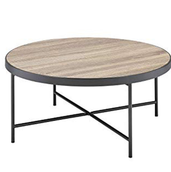 benzara BM156782 Charming Coffee Table Weathered Oak Brown