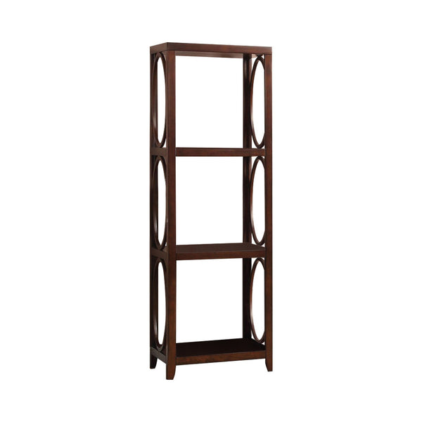 benzara BM172718 Transitional Pier Cabinet Side pier Cherry Brown