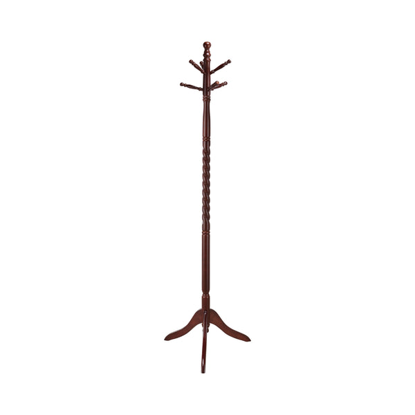 Benzara BM69279 Traditional Style Coat Rack Merlot Brown