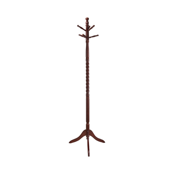 Benzara BM69279 Traditional Style Coat Rack Merlot Brown